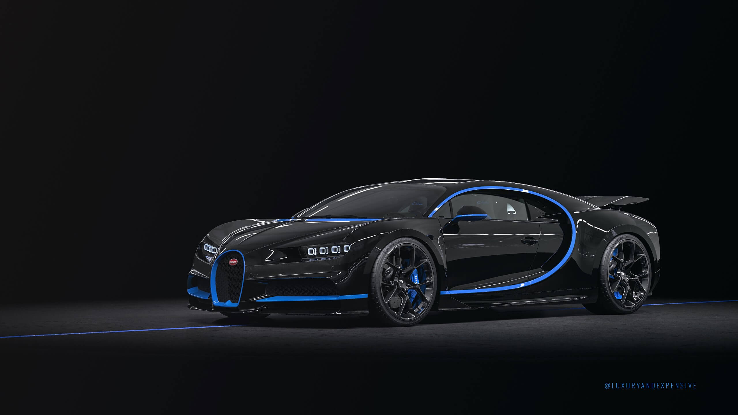 Bugatti Chiron Sport in schwarz -Auslieferungskilometer