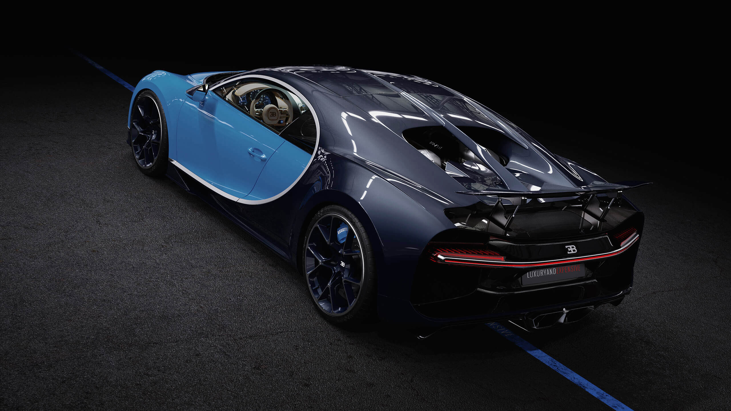 Buy a beautiful Bugatti Chiron in blue